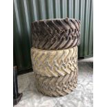 3No 48-25.00-20 tyres