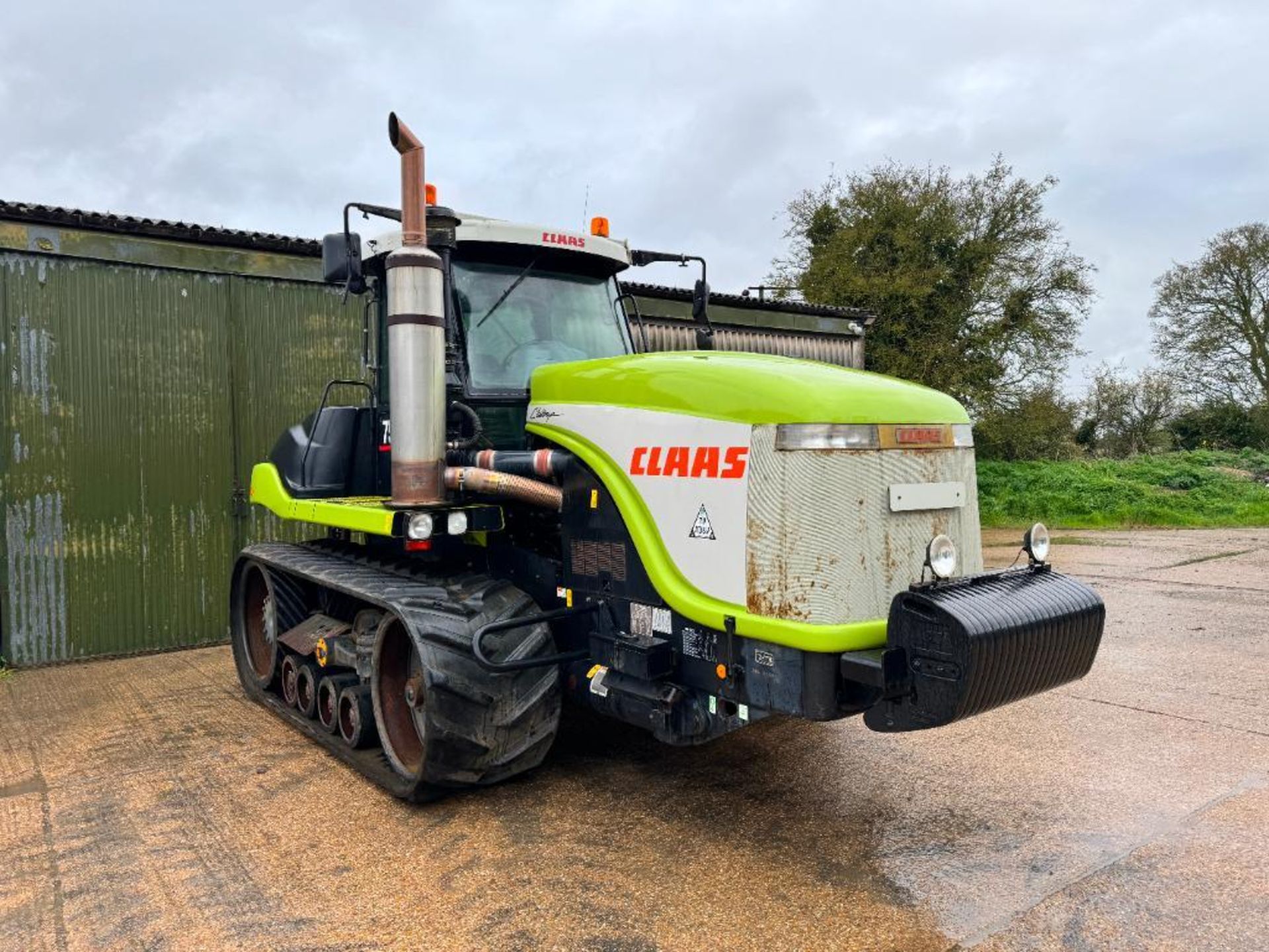 2001 Claas 75E Challenger rubber tracked crawler with 30" tracks, 20No 45kg front wafer weights, 4 m - Image 16 of 26