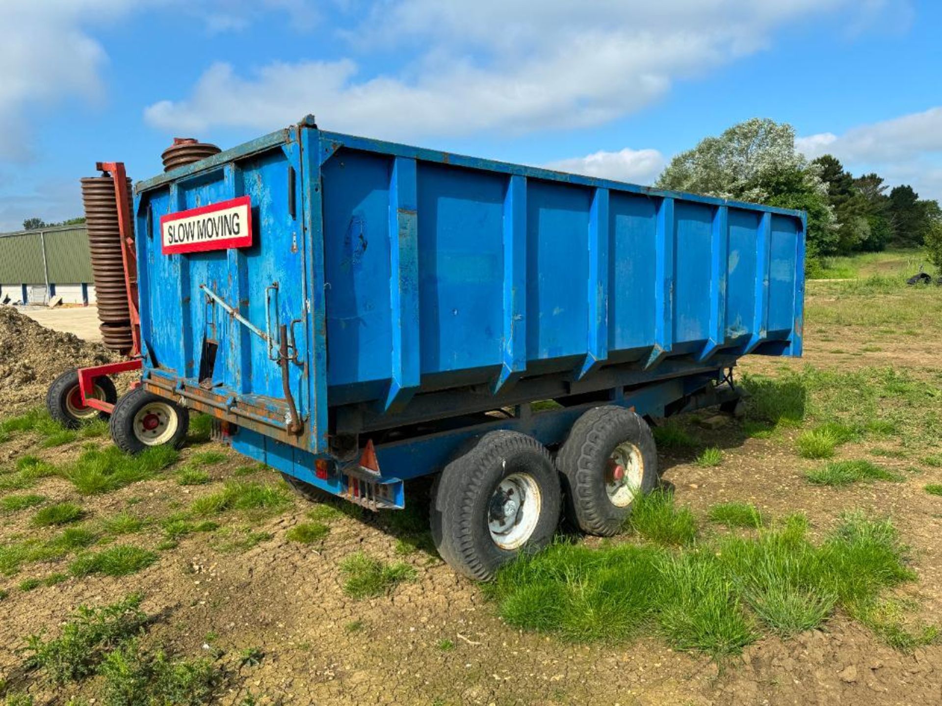 1978 AS Marston F10 10t twin axle grain trailer with manual tailgate and grain chute. Serial No: 418 - Image 4 of 4