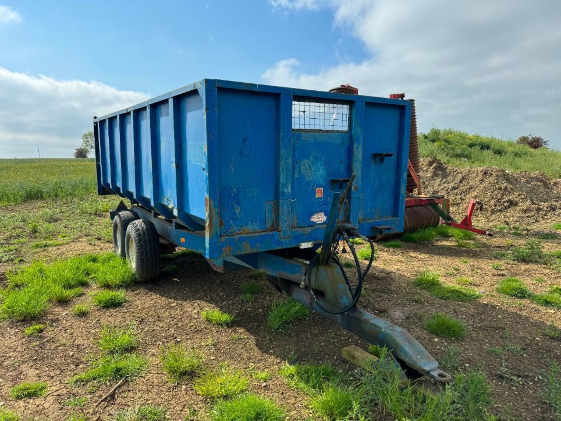 1978 AS Marston F10 10t twin axle grain trailer with manual tailgate and grain chute. Serial No: 418 - Bild 3 aus 6