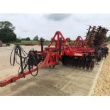 2002 Quivogne TM36 3.8m Tinemaster hydraulic folding cultivator with leading discs, 7 hydraulic rese