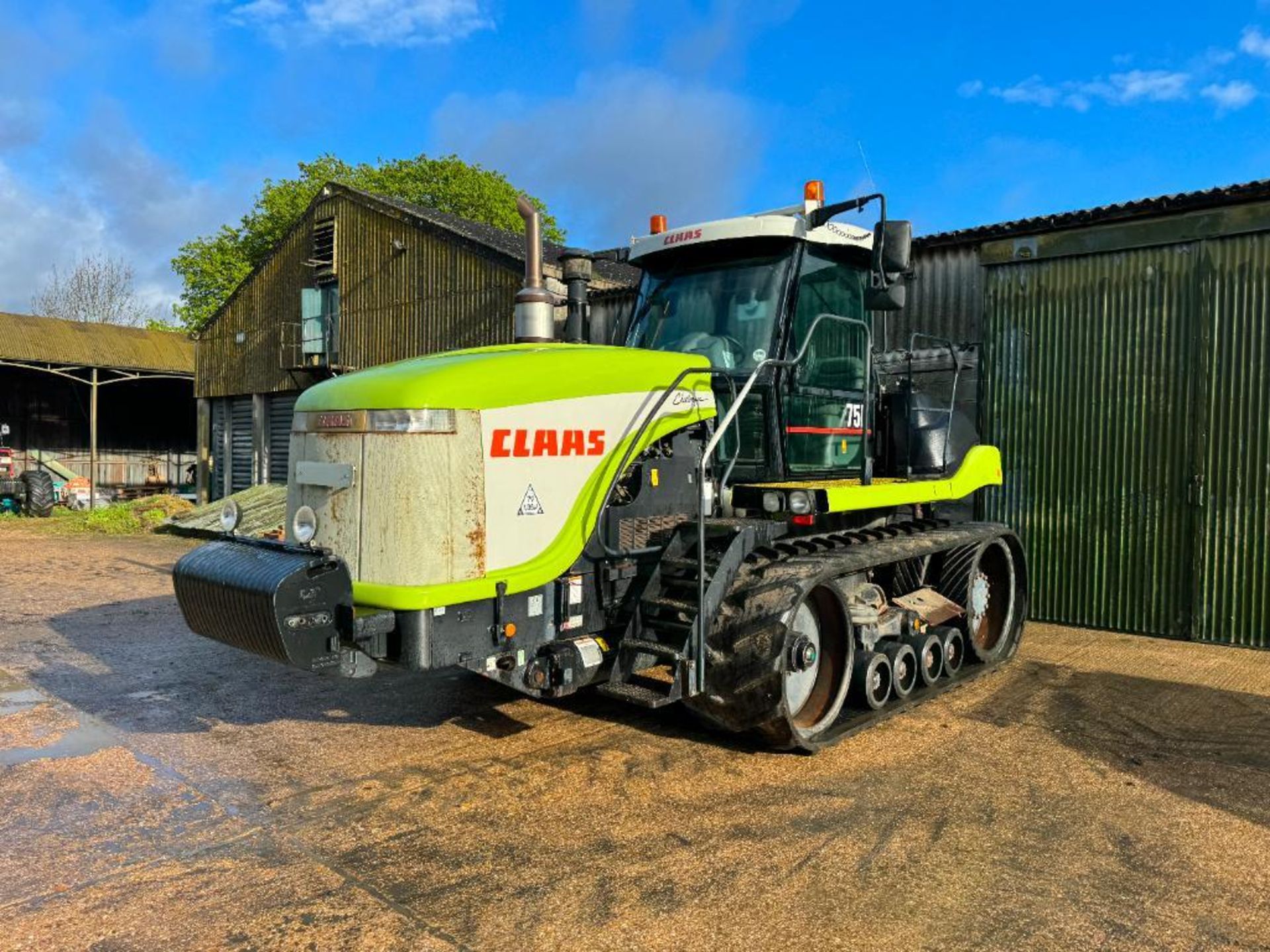 2001 Claas 75E Challenger rubber tracked crawler with 30" tracks, 20No 45kg front wafer weights, 4 m - Image 26 of 26