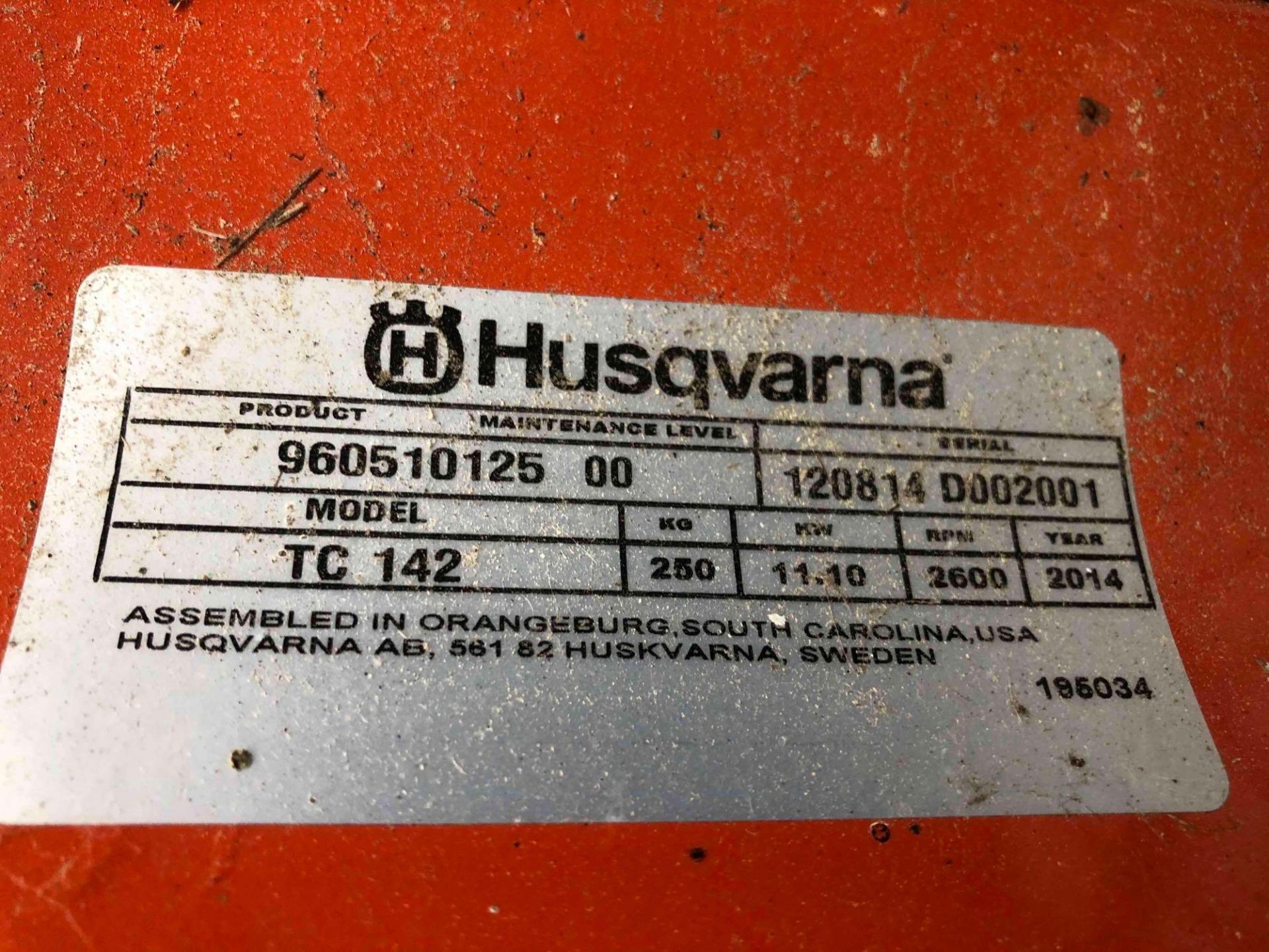 2014 Husqvarna TC142 ride on mower. Serial No: D002001 - Image 4 of 4