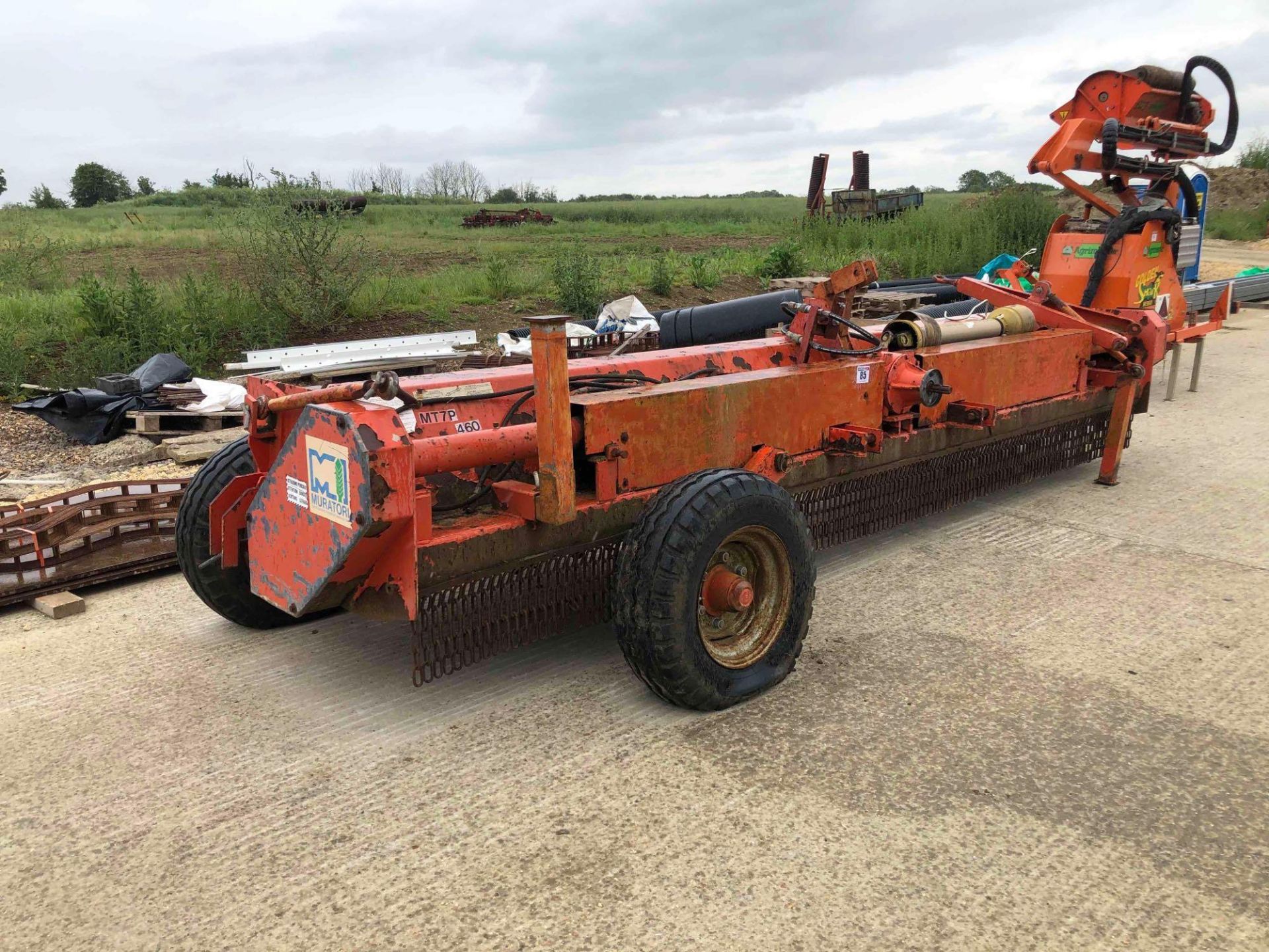 1990 Muratori MT7P 460 4.6m flail mower with end tow kit, linkage mounted. Serial No: 399198 NB: No