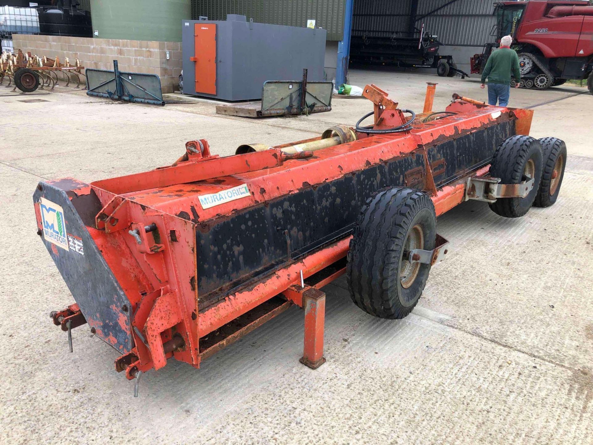 1990 Muratori MT7P 460 4.6m flail mower with end tow kit, linkage mounted. Serial No: 399198 NB: No - Image 4 of 5