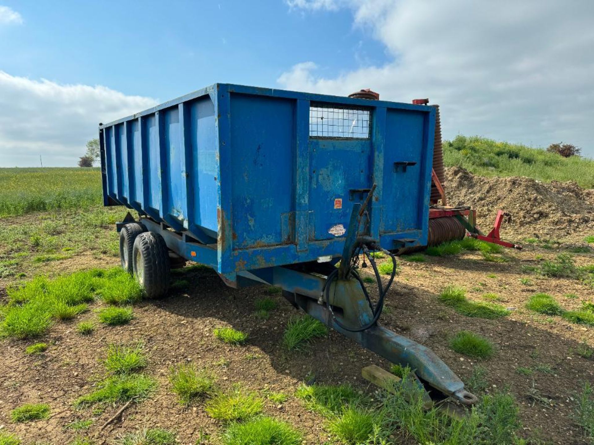 1978 AS Marston F10 10t twin axle grain trailer with manual tailgate and grain chute. Serial No: 418 - Image 2 of 4