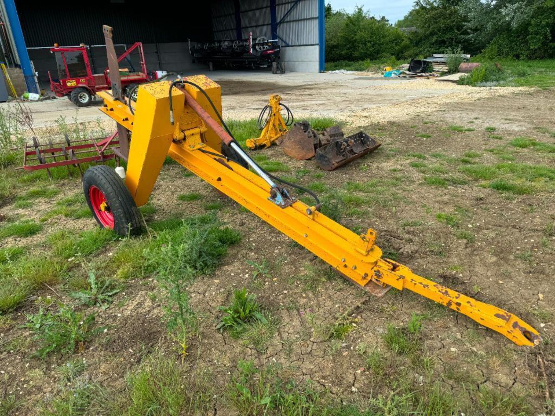 Miles single leg mole plough, trailed. Serial No: 3326 - Image 2 of 4