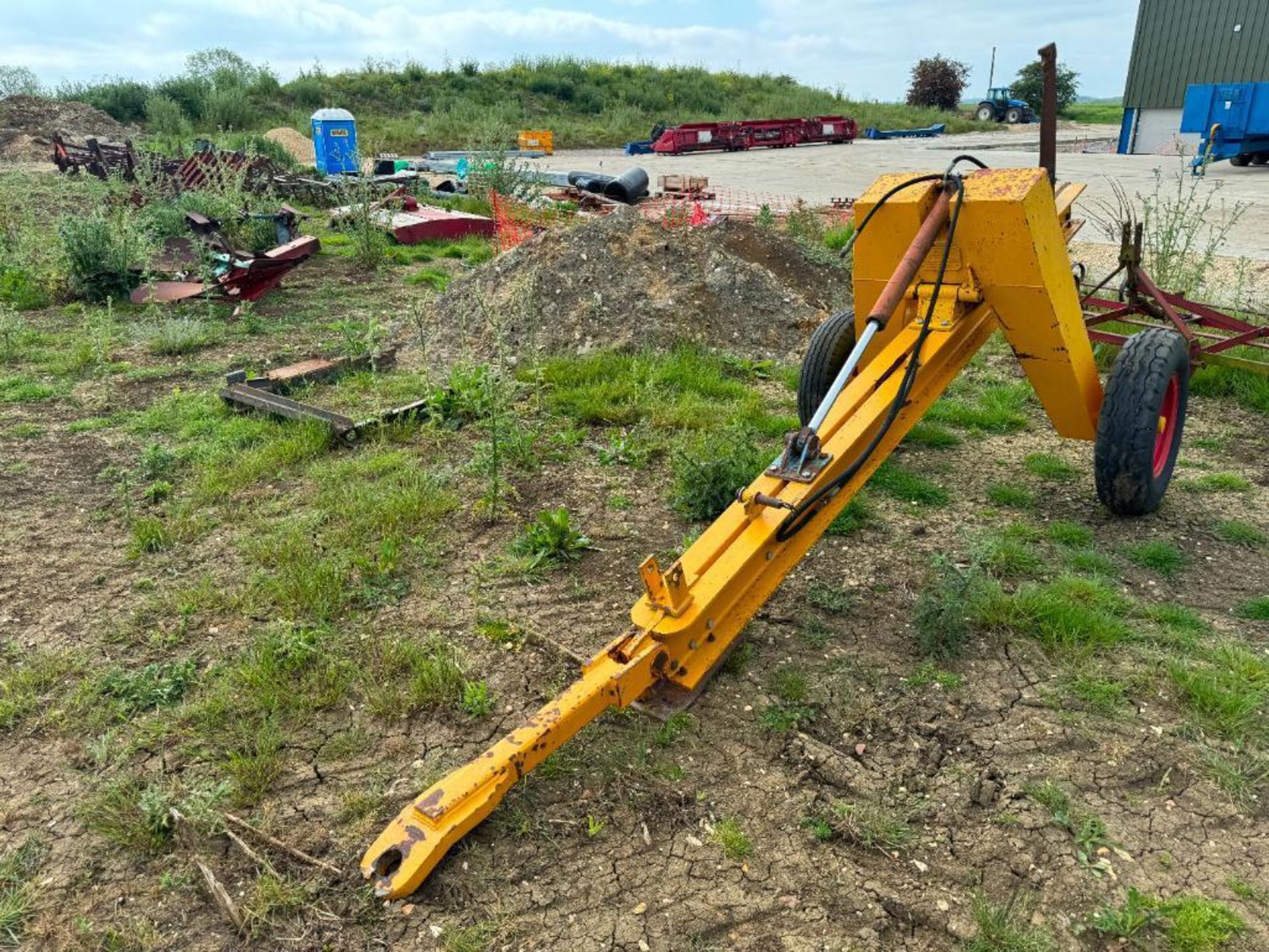 Miles single leg mole plough, trailed. Serial No: 3326 - Image 4 of 4