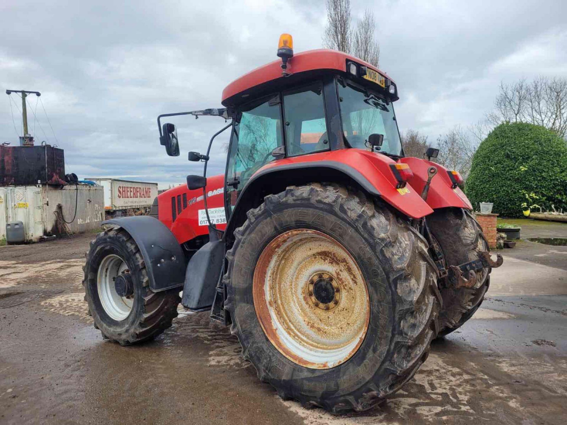 2008 Case 195 CVX 50 kph Vario 4wd tractor with 4 electric spools, air brakes and front linkage and - Image 3 of 15