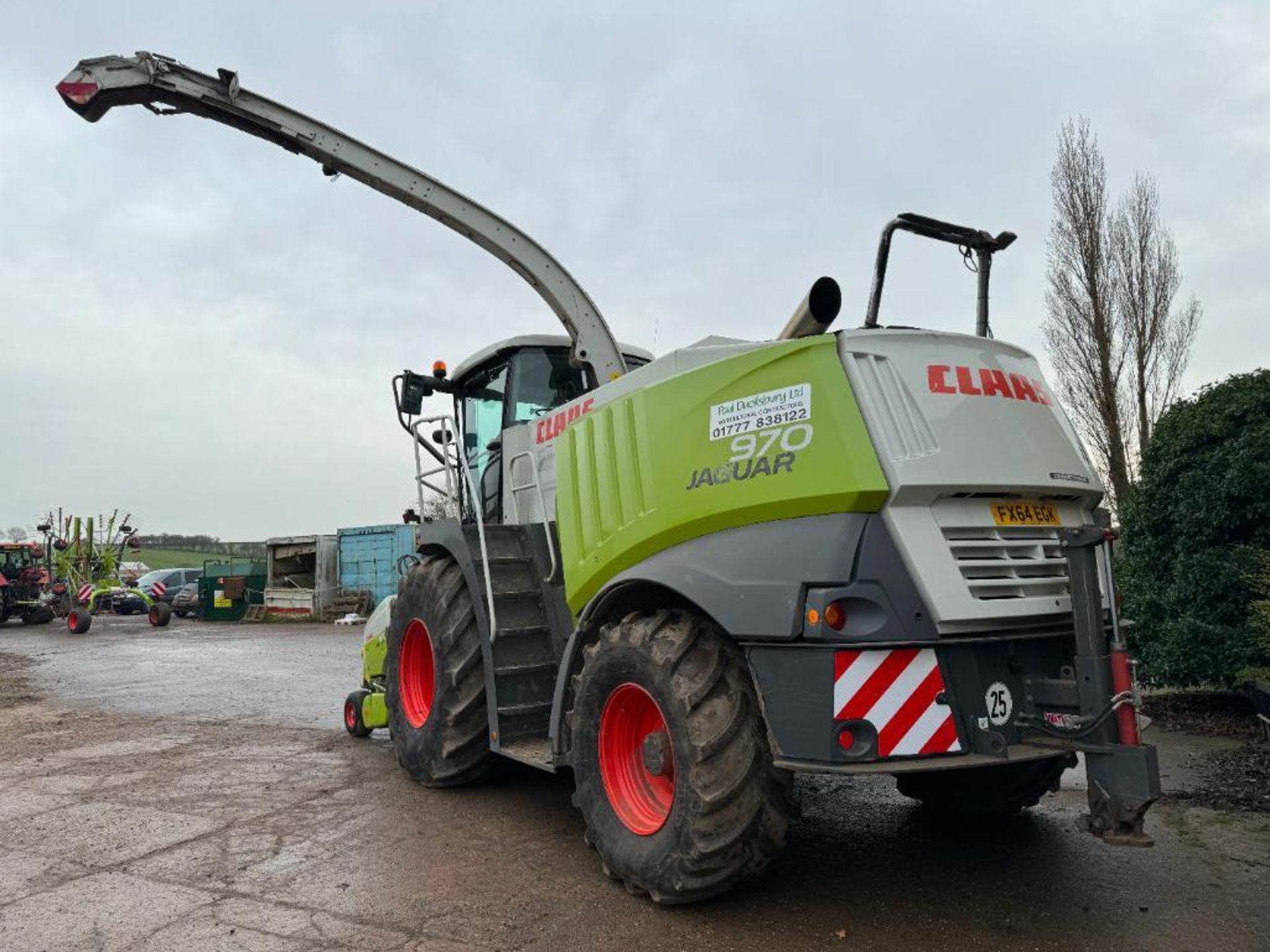 2014 Claas Jaguar 970 self-propelled forage harvester with rock stop, metal detector, rear and spout - Image 6 of 27