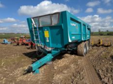 2022 Rolland Rollspeed 6835 18t twin axle grain trailer with sprung drawbar, air brakes, hydraulic t