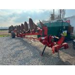 1993 Gr�goire Besson 8f wagon on-land in furrow wagon plough. Model No: SPERB9 814160100. Serial No: