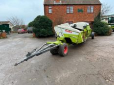 2011 Claas 520 Direct Disc Contour silage header with header trolley. Type: 426. Serial No: 383551 N