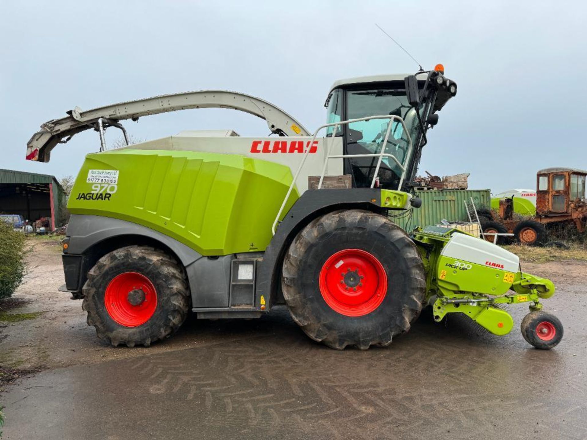 2014 Claas Jaguar 970 self-propelled forage harvester with rock stop, metal detector, rear and spout - Image 21 of 27