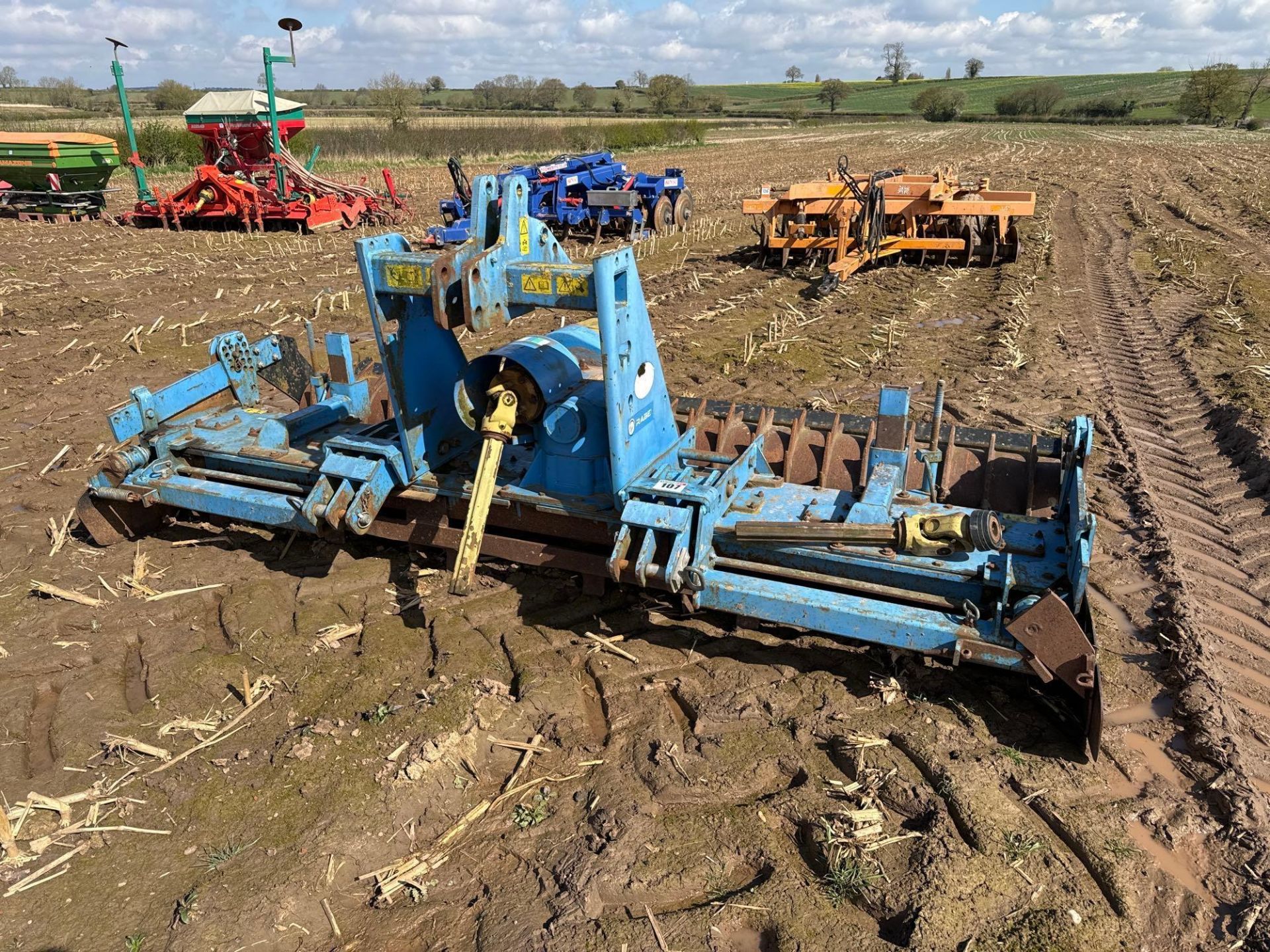 2013 Rabe Corvus PKE 3011 power harrow 3m, linkage mounted. Serial No: 46905. NB: recently renewed t