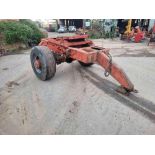Single axle dolly with oil brakes
