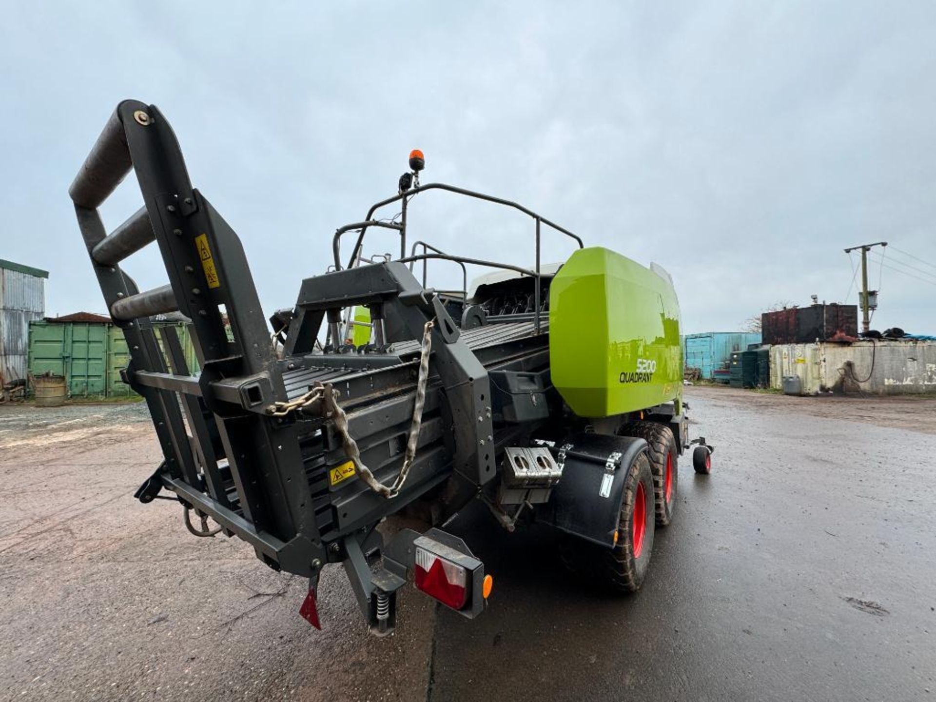 2017 Claas 5200 Quadrant 6 string twin axle baler and Claas communicator with 120x70 chamber, rotati - Image 13 of 27