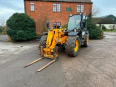 2012 JCB 531-70 Agri-Super loadall with pin and cone headstock, pallet tines, PUH on Firestone 460/7