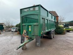 2020 Bailey 20t twin axle trailer with sprung drawbar, air brakes, WABCO LSV, hydraulic tailgate, gr