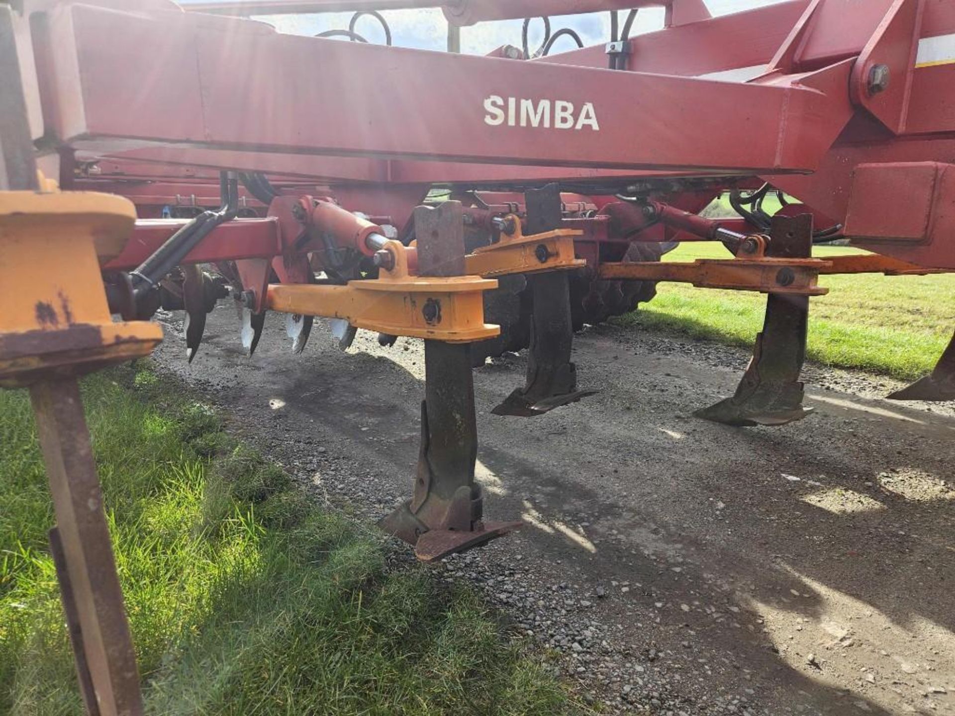 2004 Horsch/Simba Solo 450 4.5m trailed single pass cultivator with 27" front discs with hydraulic a - Bild 11 aus 12