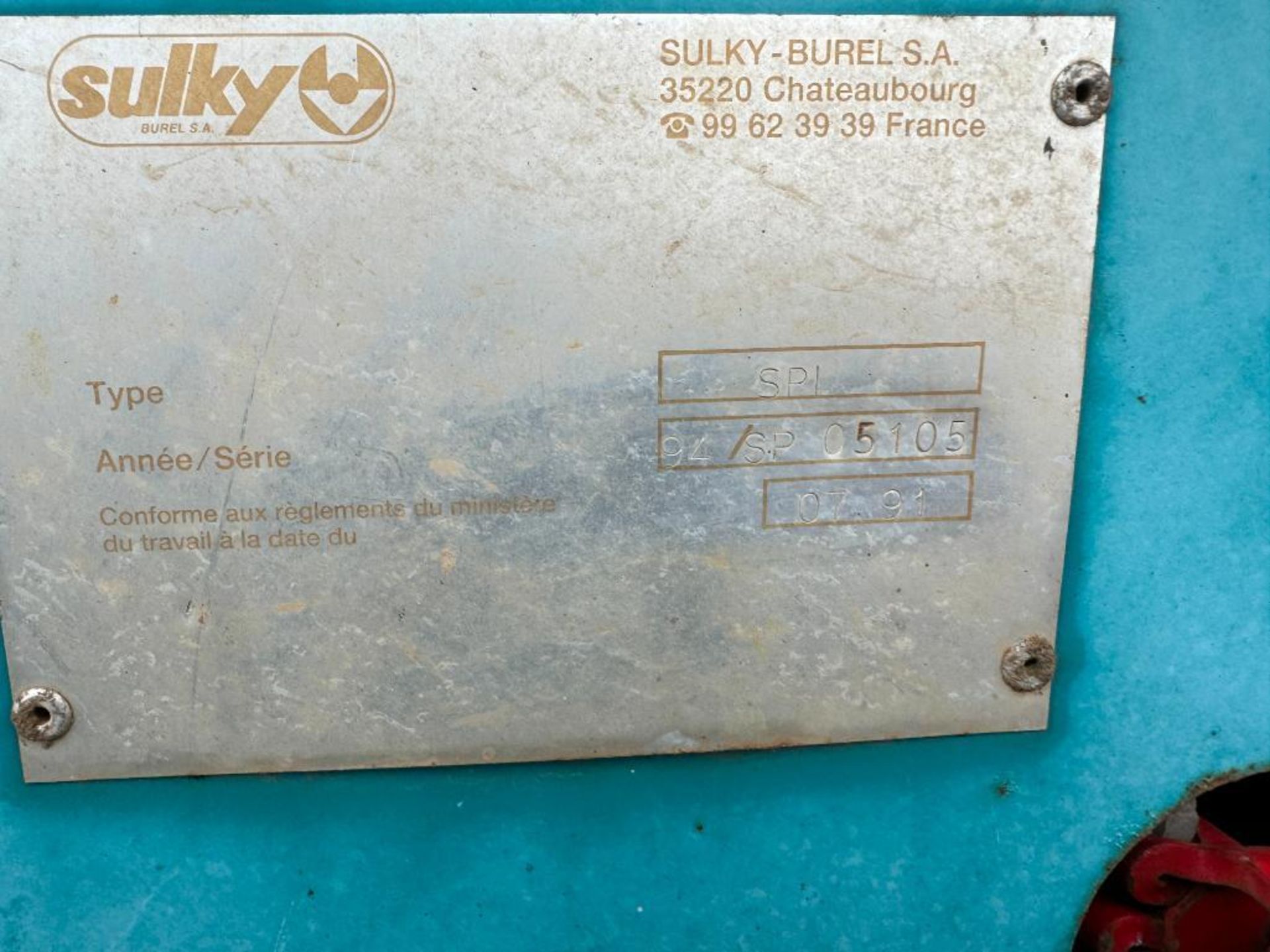 1994 Sulky Spi 4m piggy back drill with tramline and bout markers. Serial No: SP05105 - Image 2 of 9