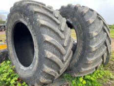 Pair of 900/65R46 Michelin Axiobib IF tyres