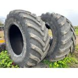 Pair of 900/65R46 Michelin Axiobib IF tyres