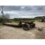 Low loader. Dimensions - 2.65m wide x 5.70m long