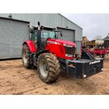 2012 Massey Ferguson 7624 Dyna 6 50kph 4wd tractor with 4 electric spools, air brakes, cab suspensio