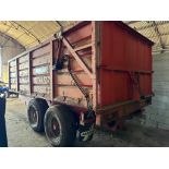 2006 Redrock Engineering 200/16.5 16t grain trailer with hydraulic tailgate and grain chute, sprung