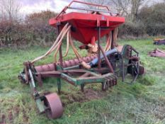 Cousins V Form 7 leg subsoiler with Micro-wings, rear packer and depth wheels with Accord mounted ho