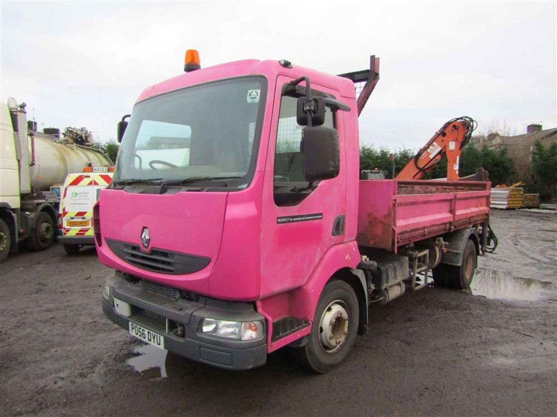 2006 56 reg Renault 42AEA10 Midlum 2 Way Tipper c/w Rear Mounted Atlas Crane (Direct Council) - Image 2 of 6