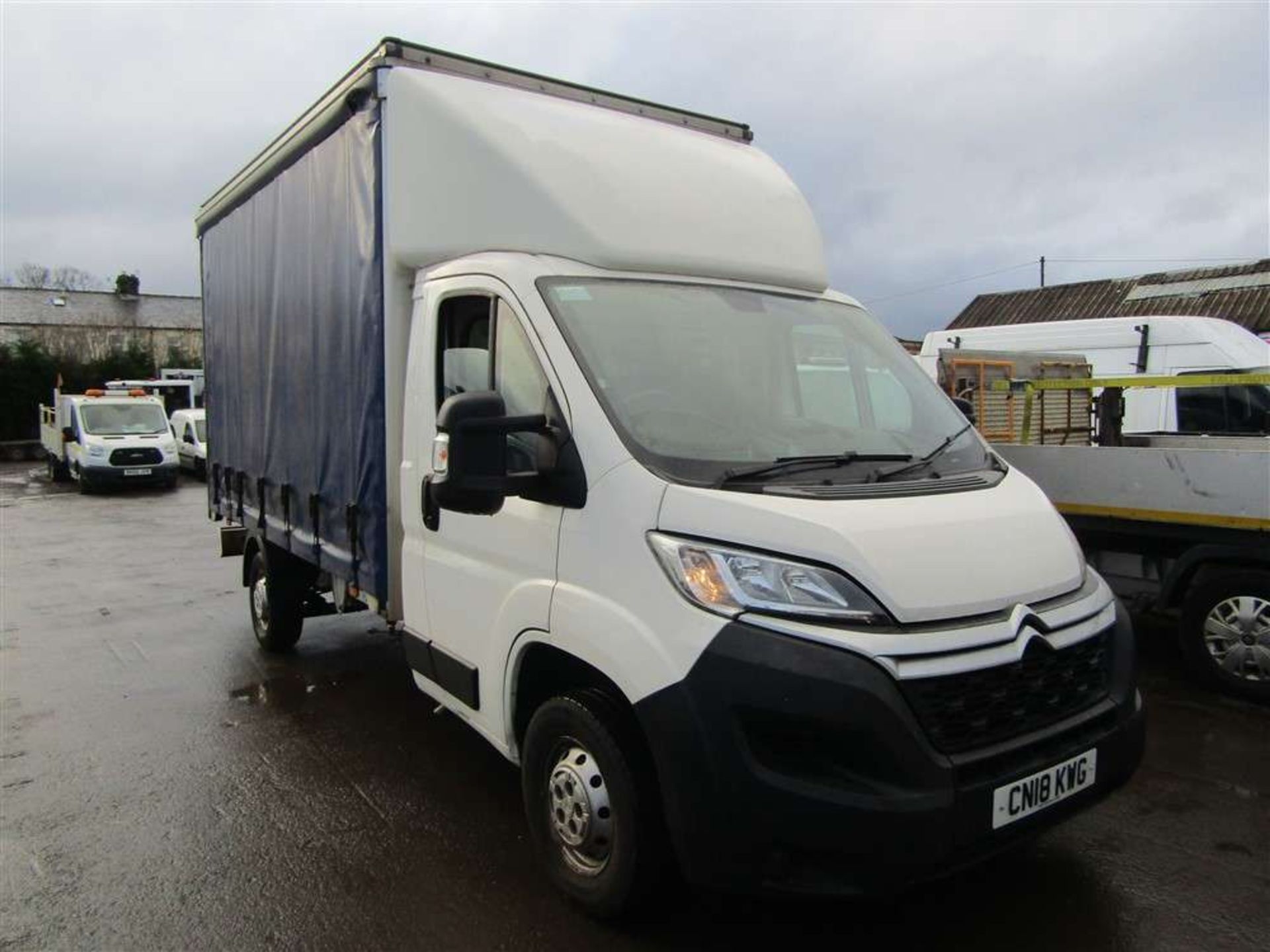 2018 18 reg Citroen Relay 35 L3 Blue HDI Curtain Sider