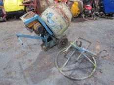 Petrol Cement Mixer c/w Stand