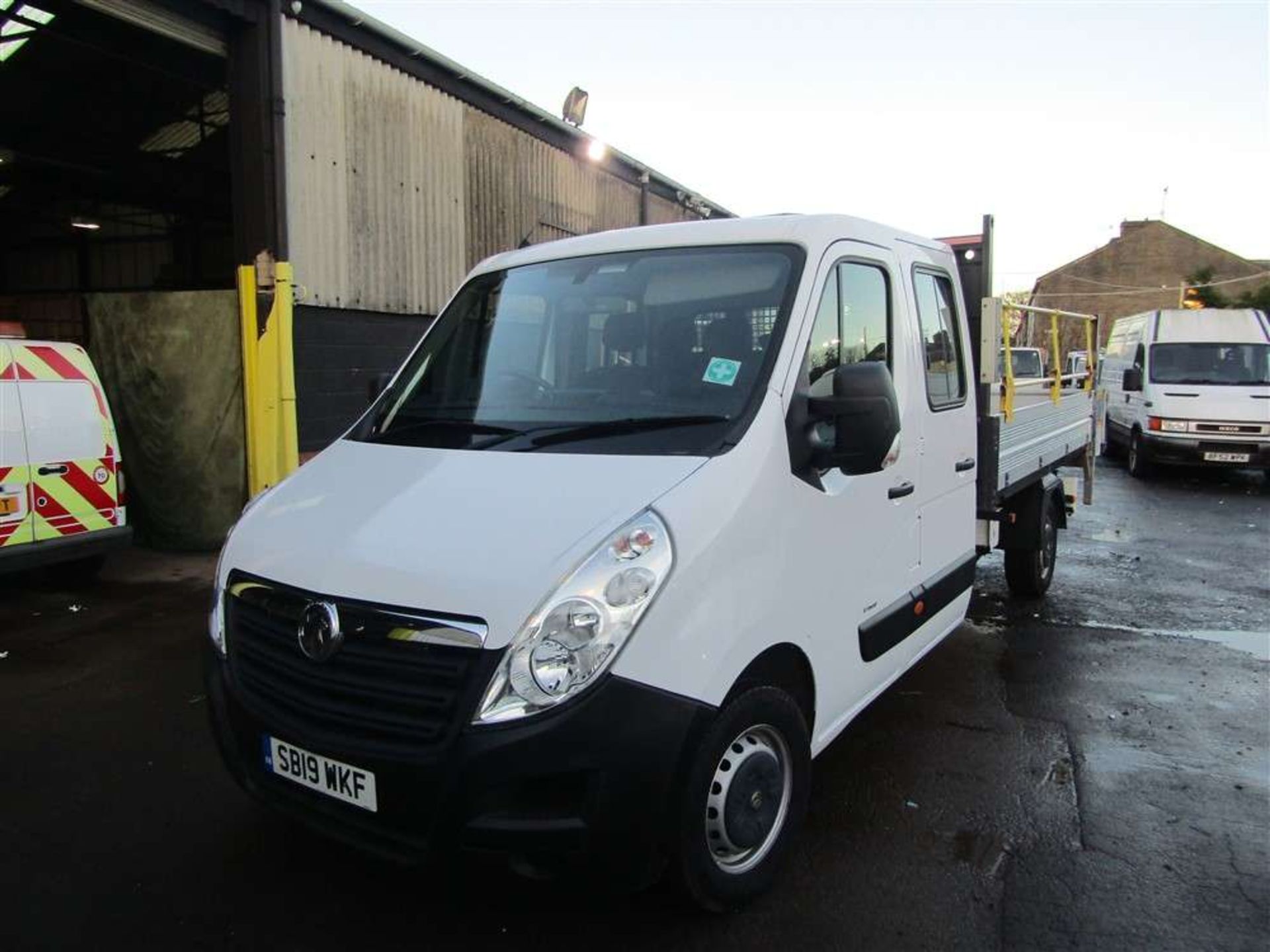 2019 19 reg Vauxhall Movano L3H1 F3500 CDTI Tipper (ONLY 19K+ MILES) - Image 2 of 8