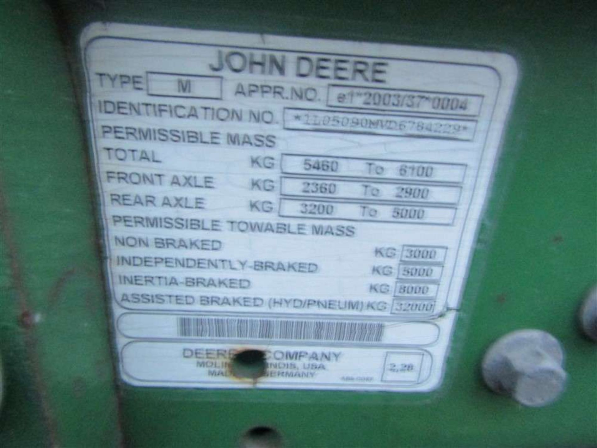 2013 63 reg John Deere 5090m Tractor (Direct Council) - Image 6 of 6