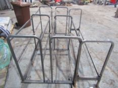 2 x Steel Trolleys 2m long