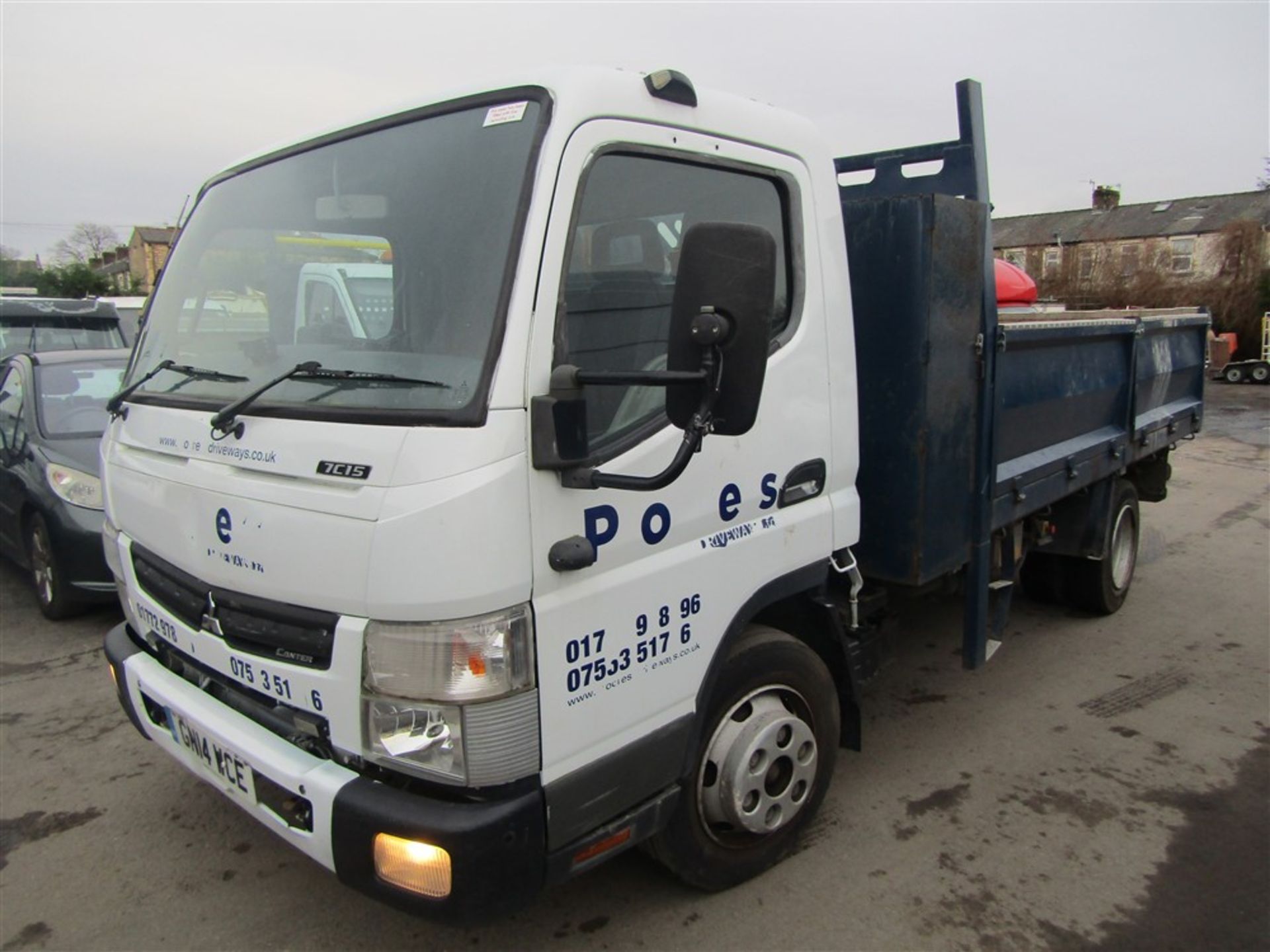 2014 14 reg Mitsubishi Canter Fuso 7C15 34 Tipper - Image 8 of 12