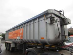 2012 Wilcox Tri Axle Bulk Tipping Trailer c/w Easy Sheet (Direct United Utilities Water )