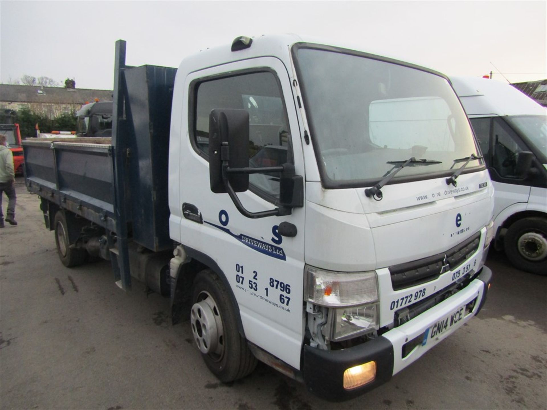 2014 14 reg Mitsubishi Canter Fuso 7C15 34 Tipper - Image 7 of 12