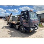 2014 14 reg Iveco Euro Cargo 75E 7.5t Skip Loader (Sold On Site - Location Liverpool)