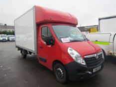 2016 16 reg Vauxhall Movano F3500 L3H1 CDTI Luton (Non Runner)