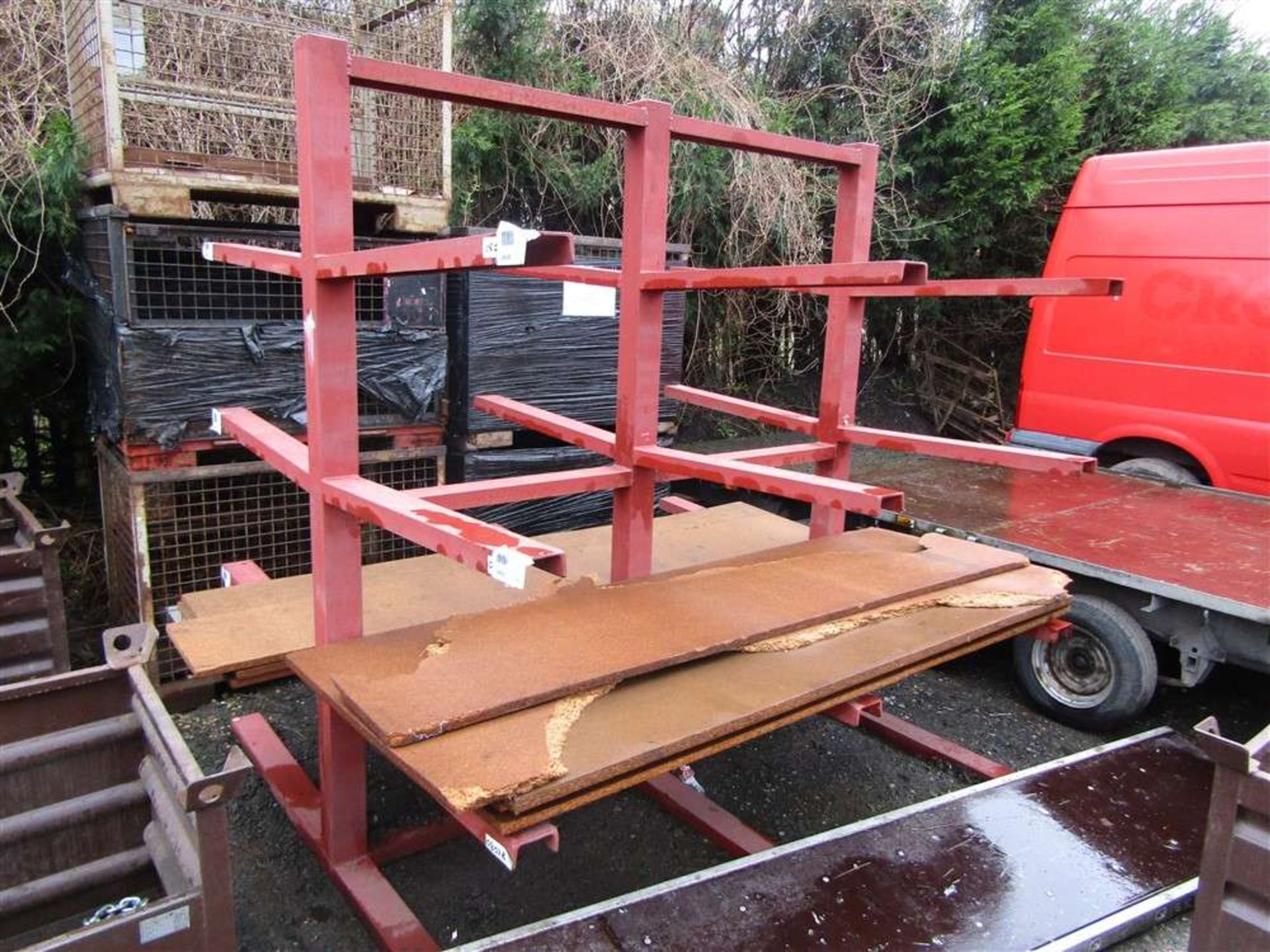 Steel Cantilever Double Sided Stock Rack