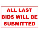 ALL BIDS WHERE THE RESERVE HAS NOT BEEN MET WILL BE SUBMITTED TO THE VENDOR