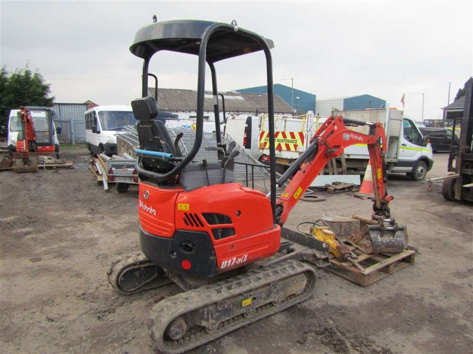 2017 Kubota U17-3 Mini Digger - Image 4 of 7