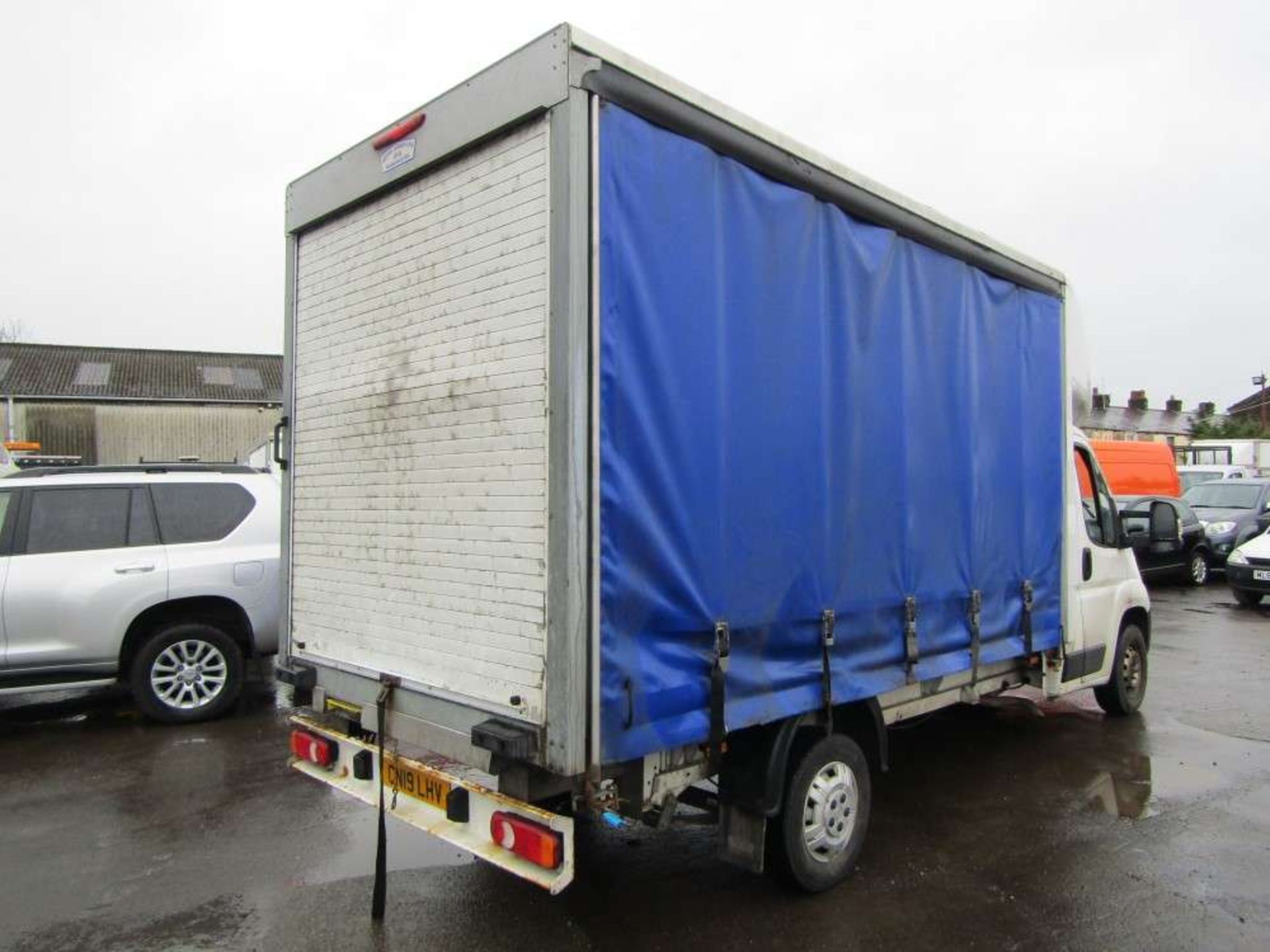 2019 19 reg Peugeot Boxer 335 L3 Blue HDI Curtain Sider - Image 4 of 7