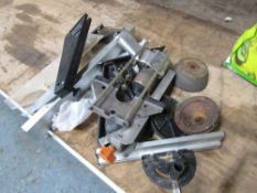 Assorted Lot of Guards, Impact Wrench & Pulleys