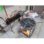 Hydraulic Log Splitter, JCB Power Pack & Spare Hoses