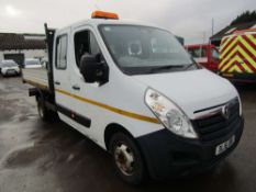 2016 16 reg Vauxhall Movano R3500 L3H1 CDTI DRW Double Cab Tipper