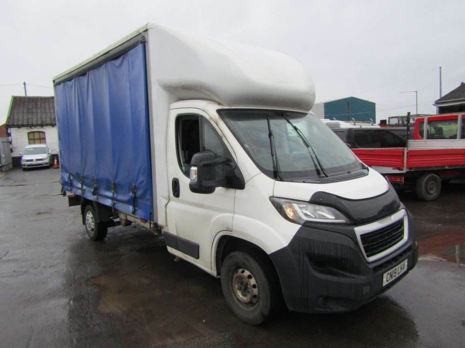 2019 19 reg Peugeot Boxer 335 L3 Blue HDI Curtain Sider